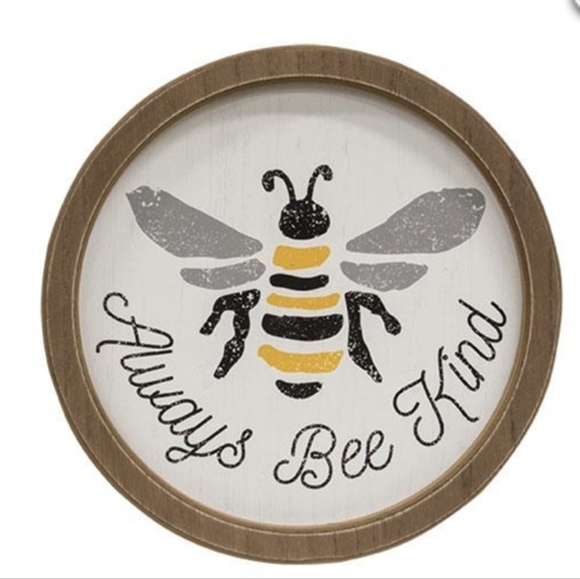 NWT Round Bee Sign - Picture 2 of 2
